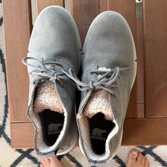 Sorel Shoes - Sorel Gray Waterproof Suede Ankle Boots